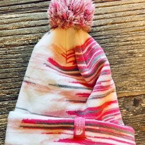 North Face Girls Pom Beanie